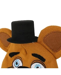 Five Nights At Freddy'S Boys Freddy Fazbear Youth Brown Cuffless Beanie