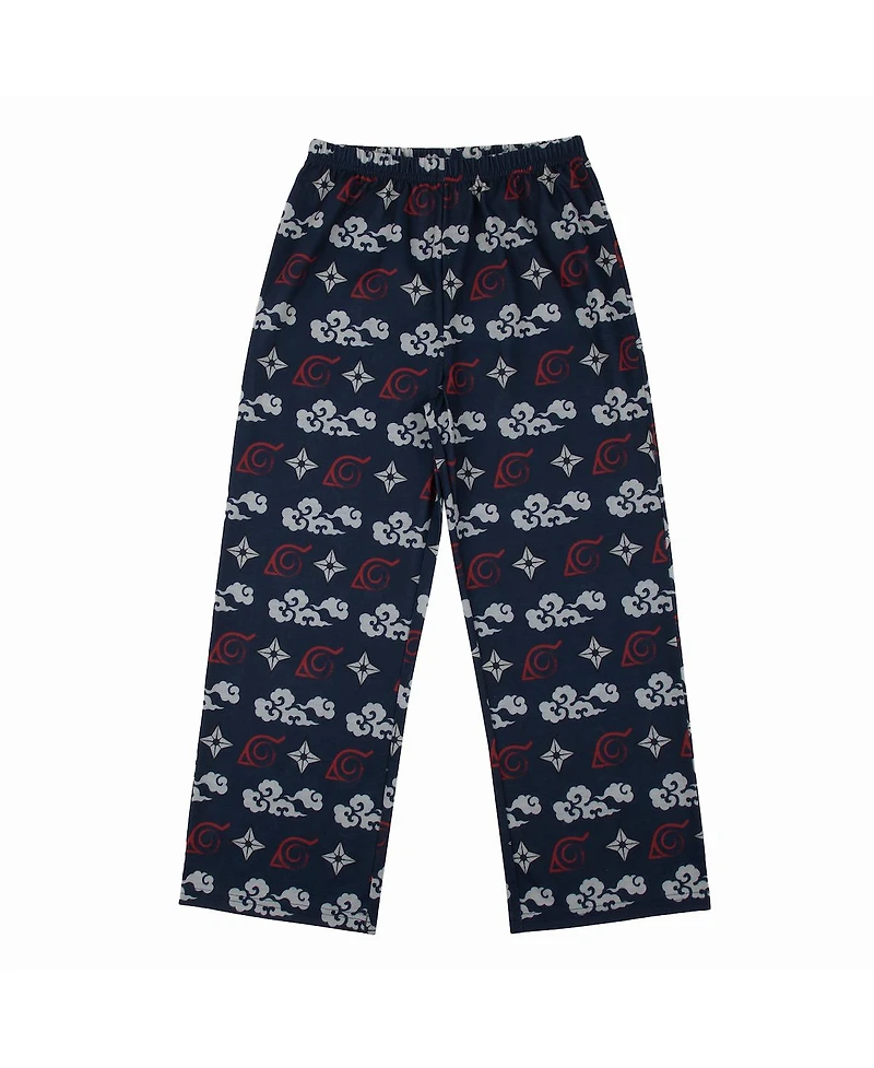 Naruto Boys Youth 3-Piece Sleep Set with Tee Shirt, Shorts, and Pants