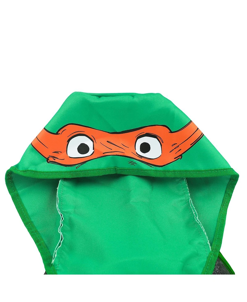 Teenage Mutant Ninja Turtles Hard Shell Youth 16" Backpack With Character Hood
