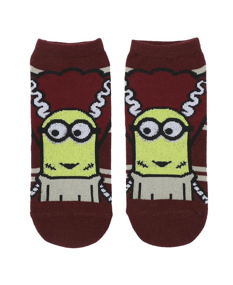 Minions Women's Despicable Me Classic Monsters Costumes 5-Pair Ankle Socks
