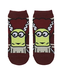 Minions Women's Despicable Me Classic Monsters Costumes 5-Pair Ankle Socks