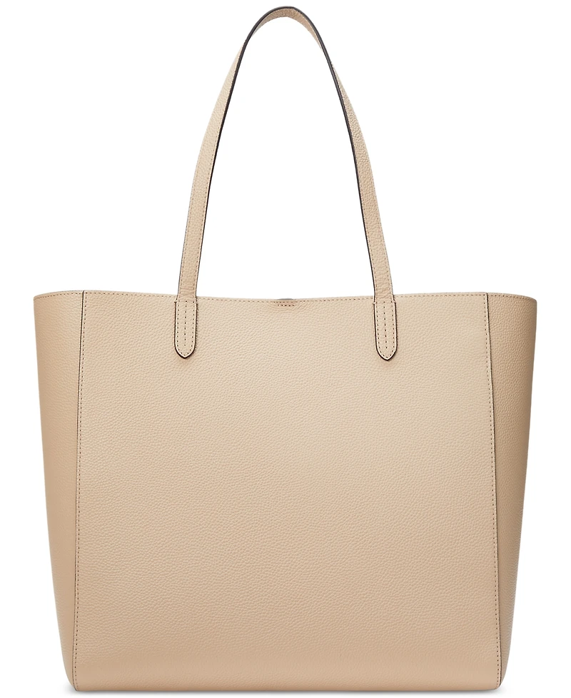 Lauren Ralph Pebbled Leather Extra-Large Cameryn Tote Bag
