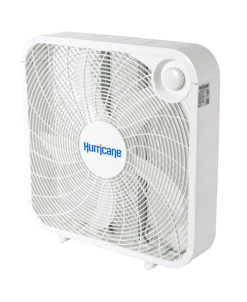 Hurricane 20" Classic Series Floor Box Fan with 3 Speed Settings, 10 Pack, White