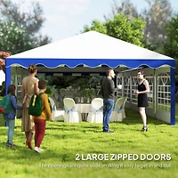 Outsunny 16.5' x 33' Party Tent Canopy with Removable Sidewalls,