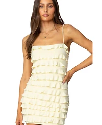 Edikted Women's Nadya Ruffled Mini Dress