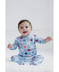 Avengers Baby Boys 2 Pack Zip Up Sleep N' Play Coveralls