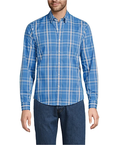 Lands' End Big & Tall Long Sleeve Travel Kit Shirt