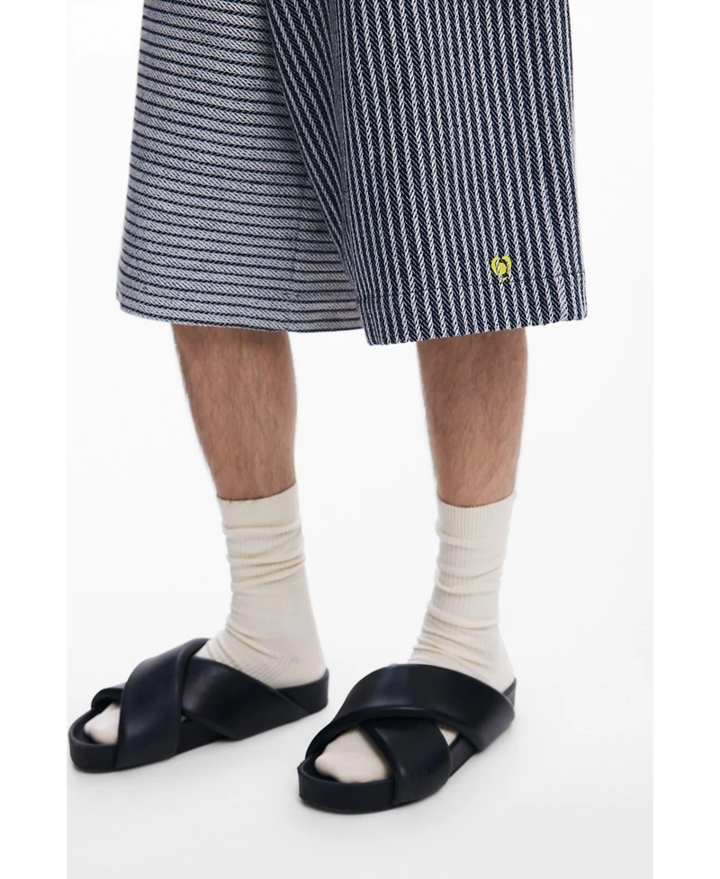 Desigual Men's Baggy striped Bermuda shorts