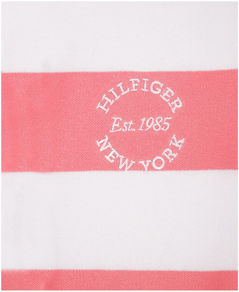 Tommy Hilfiger Big Girls Rugby Stripe Short Sleeve Dress