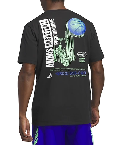 adidas Men's Pick Up Game Graphic Crewneck T-Shirt