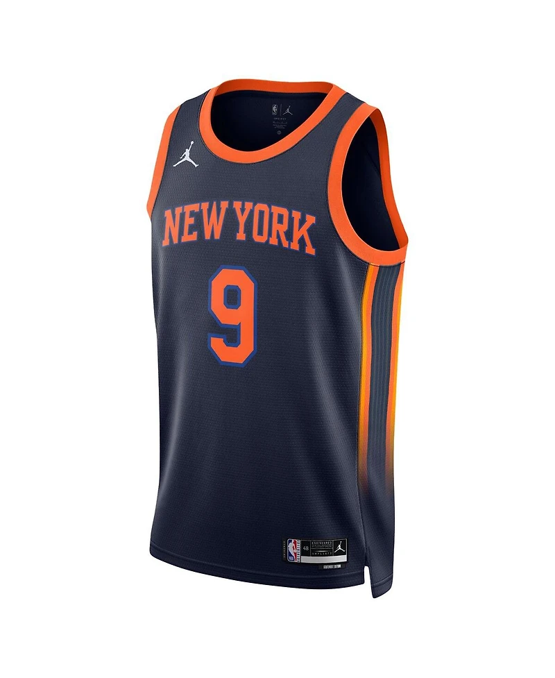 Men's Jordan Rj Barrett Navy New York Knicks Swingman Jersey - Statement Edition