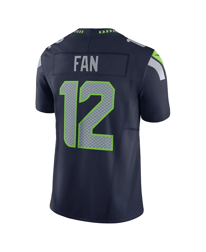 Men's Nike 12th Fan Navy Seattle Seahawks Vapor F.u.s.e. Limited Jersey
