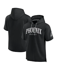 Fanatics Men's Black Phoenix Suns Elements Ready Short Sleeve Pullover Hoodie