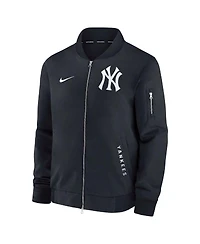 Nike Men's Navy New York Yankees Authentic Collection Dugout Full-Zip Bomber Jacket