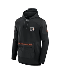 Men's Fanatics Black Philadelphia Flyers 2024 Nhl Stadium Series Authentic Pro Fleece Pullover Hoodie