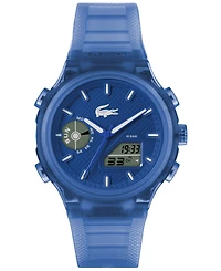 Lacoste Men's LC33 Blue Silicone Strap Watch, 45mm