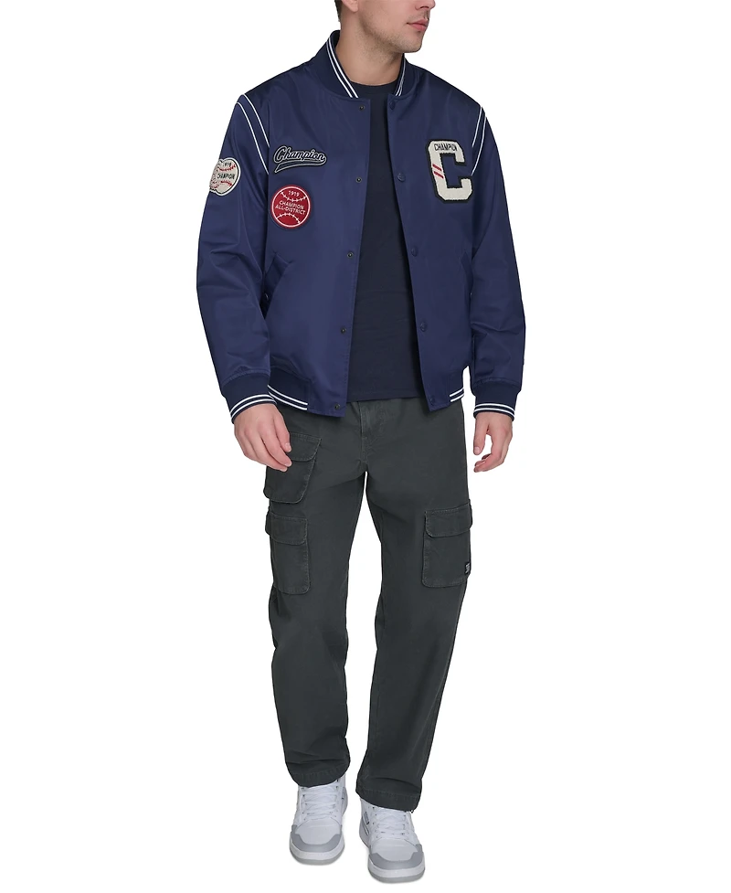 Champion Men's Varsity Patch Bomber Jacket