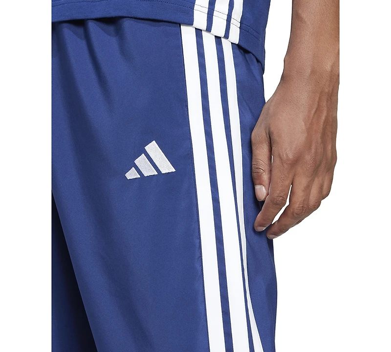 adidas Men's Stanford Essential Three-Stripes Open Hem Track Pants