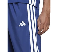 adidas Men's Stanford Essential Three-Stripes Open Hem Track Pants