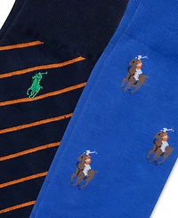 Polo Ralph Lauren Men's 2-Pk. Knit-In Pony Slack Socks