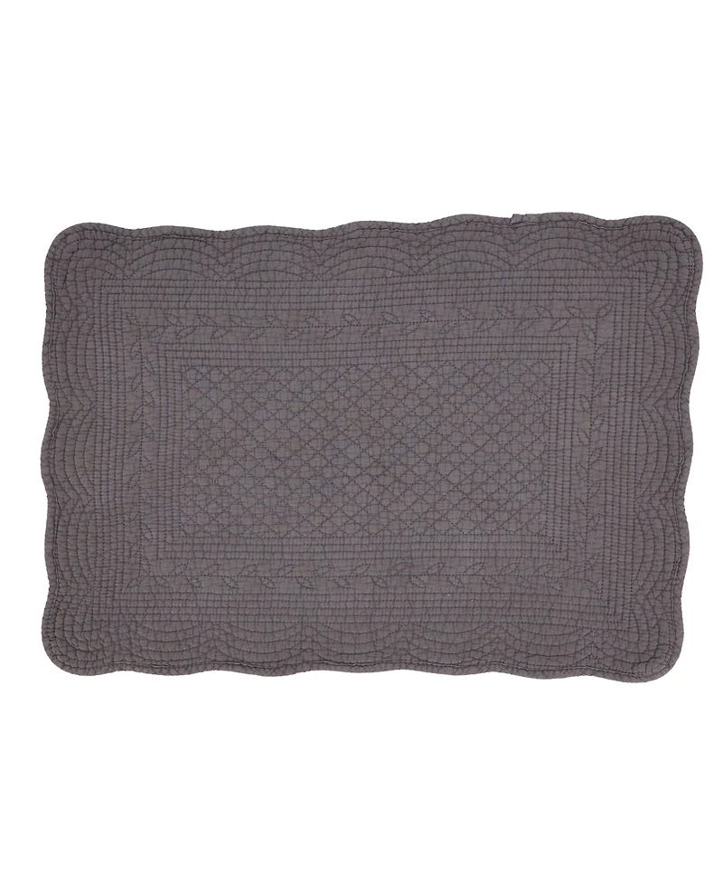 Saro Lifestyle Charming Quilted Placemat, Set of 4