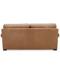 Radley Roll Arm 74" Leather Apartment Sofa, Exclusively at Macy's