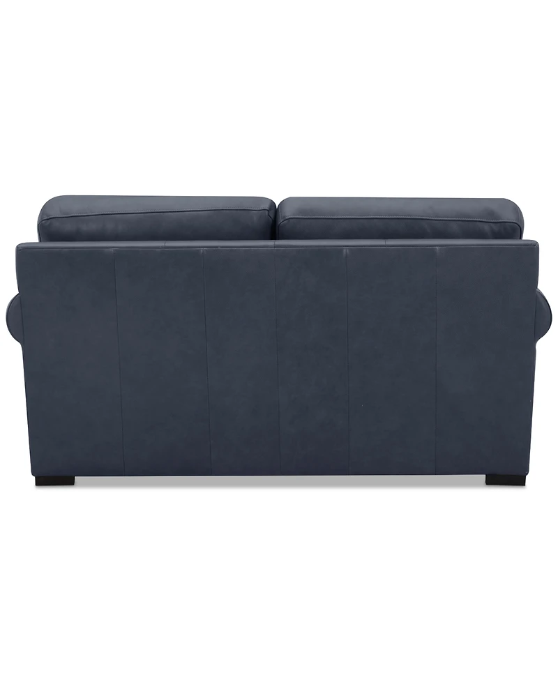 Radley Roll Arm 61" Leather Loveseat, Exclusively at Macy's