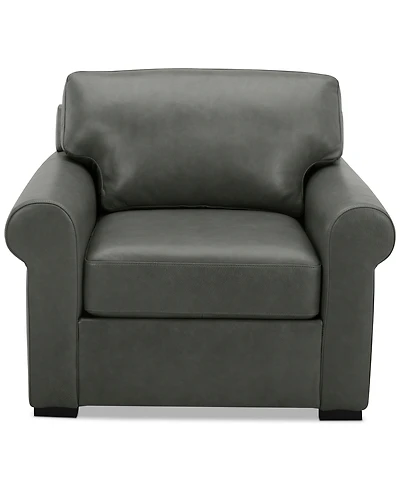 Radley Roll Arm 38" Leather Chair, Exclusively at Macy's