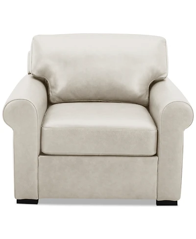 Radley Roll Arm 38" Leather Chair, Exclusively at Macy's