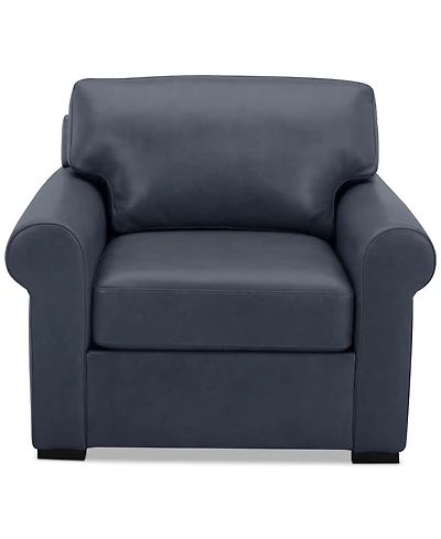 Radley Roll Arm 38" Leather Chair, Exclusively at Macy's