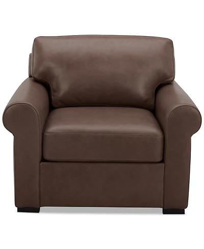 Radley Roll Arm 38" Leather Chair, Exclusively at Macy's