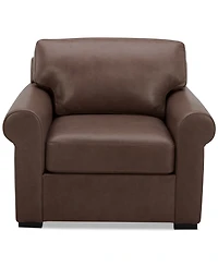 Radley Roll Arm 38" Leather Chair, Exclusively at Macy's