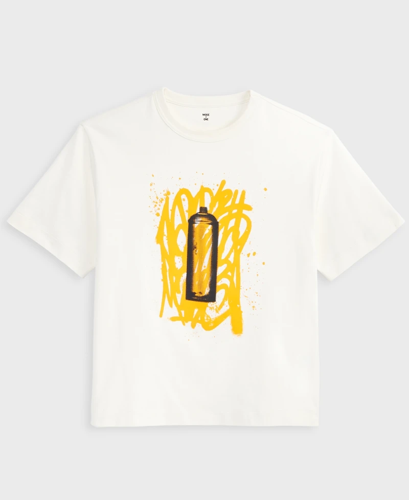 Mode of One Men's Spray Relaxed-Fit Graphic T-Shirt, Exclusively at Macy's