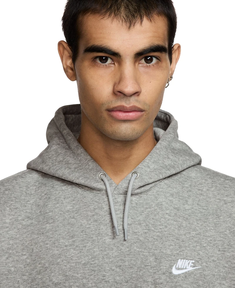 Nike Club Men's Pullover Fleece Logo Hoodie