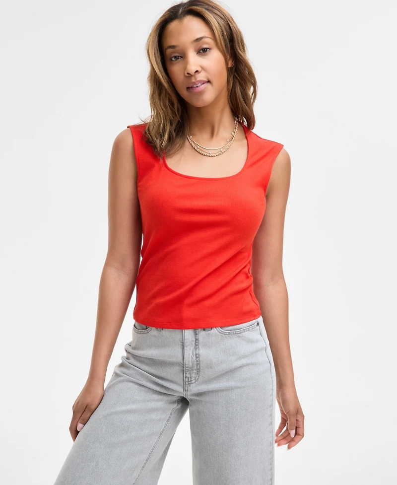 On 34th Women's Knit Scoop-Neck Raglan-Cap-Sleeve Top, Exclusively at Macy's
