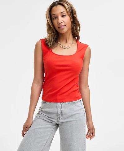 On 34th Women's Knit Scoop-Neck Raglan-Cap-Sleeve Top, Exclusively at Macy's