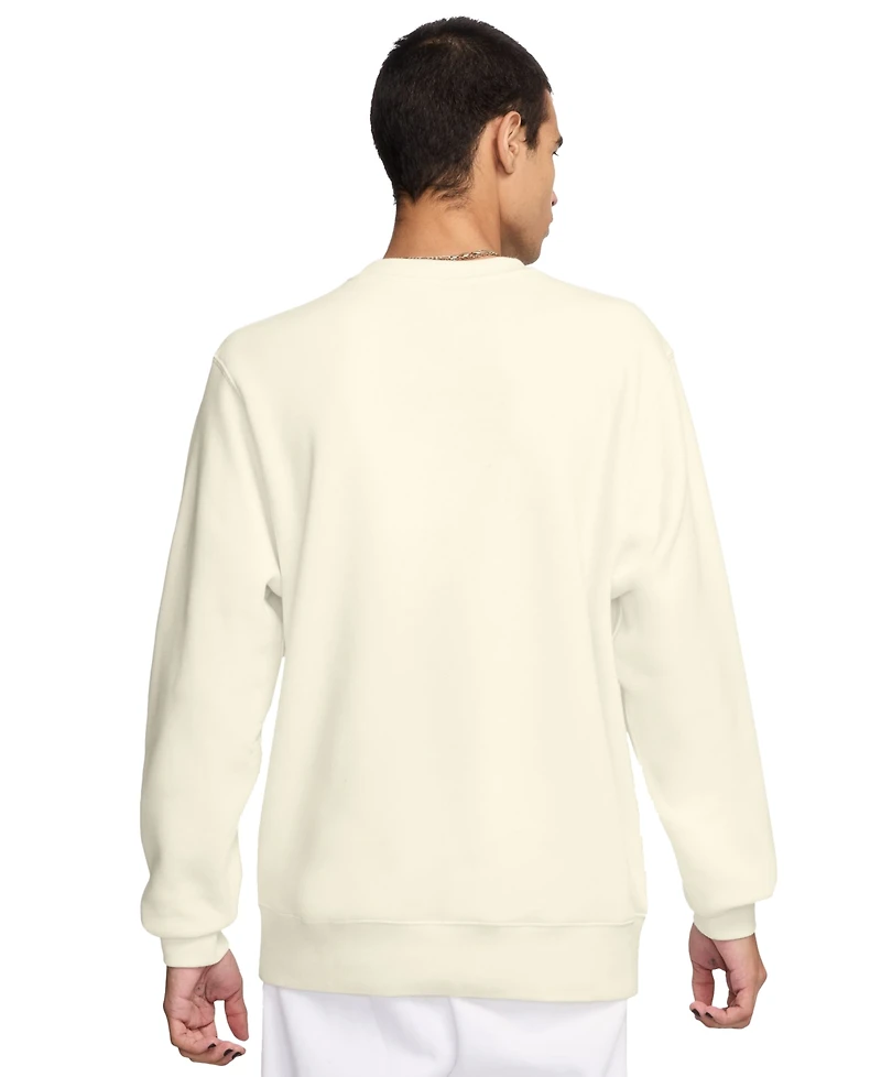 Nike Men's Pullover Fleece Crewneck Logo Sweatshirt