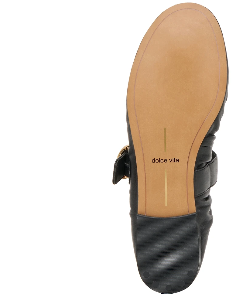 Dolce Vita Women's Caely Cinched Mary Jane Flats