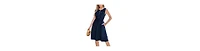 Cupshe Women's Executive Edge Blue Mini Beach Dress