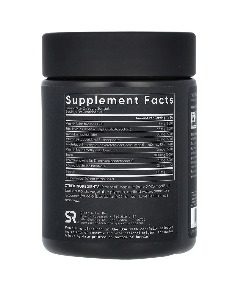 Sports Research B-Complex Plant Based