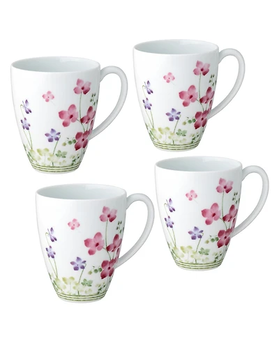 Noritake Bloomington Road 4.75" Set of 4 Mugs, Service for 4