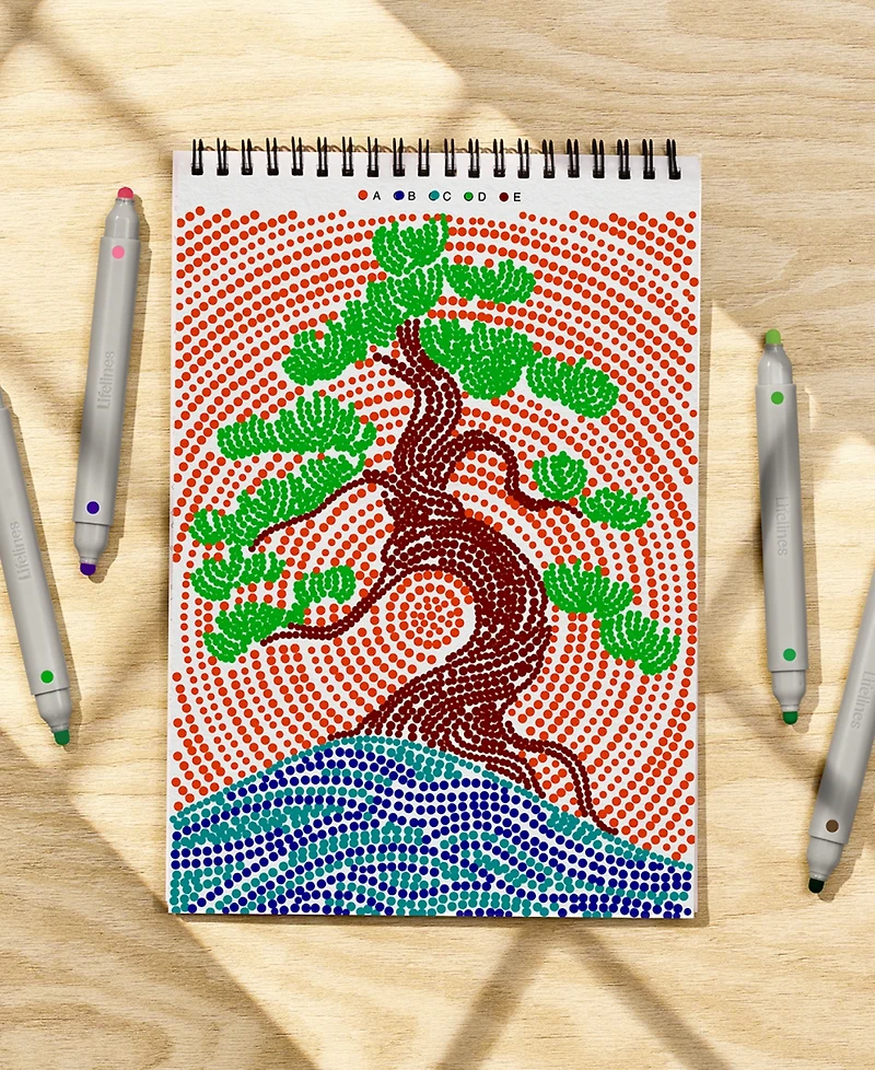 Lifelines FlowArt Dot-By-Letter Art Kit - Landscapes