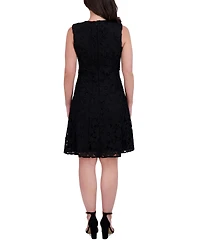 kensie Women's Guipure Lace Cutout Dress