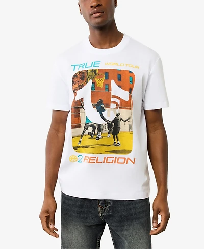 True Religion Men's Short Sleeve Court T-Shirt