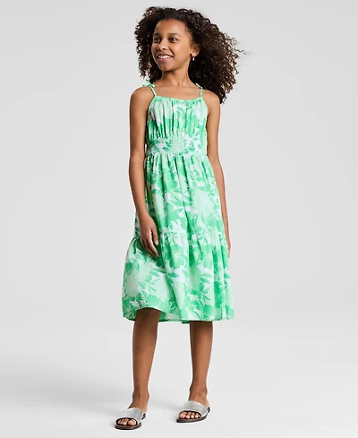 Epic Threads Little & Big Girls Floral-Print Tiered Midi Dress, Exclusively at Macy's