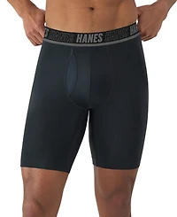 Hanes Men's 4pk. Ultimate Moves Support Long-Leg Boxer Brief Underwear
