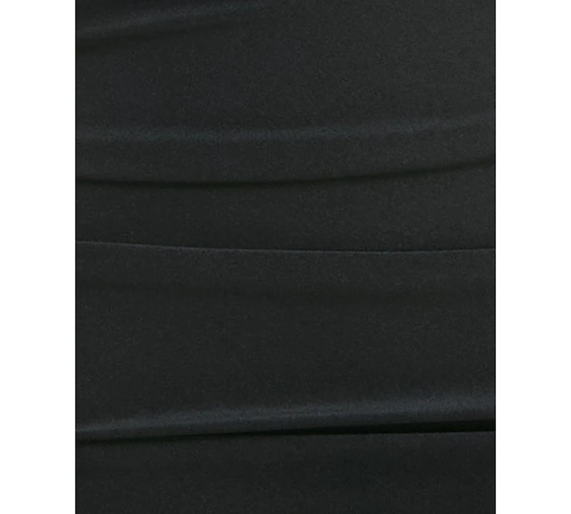 Crystal Doll Juniors' Rhinetone-Strap Lace-Up-Back Dress