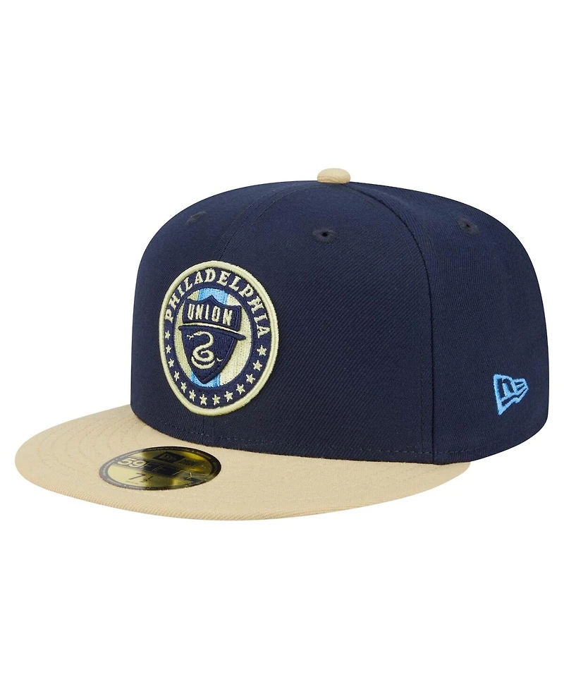 New Era Men's Navy Philadelphia Union 2025 Kickoff 59FIFTY Fitted Hat