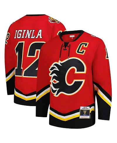 Mitchell & Ness Men's Jarome Iginla Red Calgary Flames 2003-04 Power Play Jersey