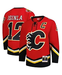 Mitchell & Ness Men's Jarome Iginla Red Calgary Flames 2003-04 Power Play Jersey